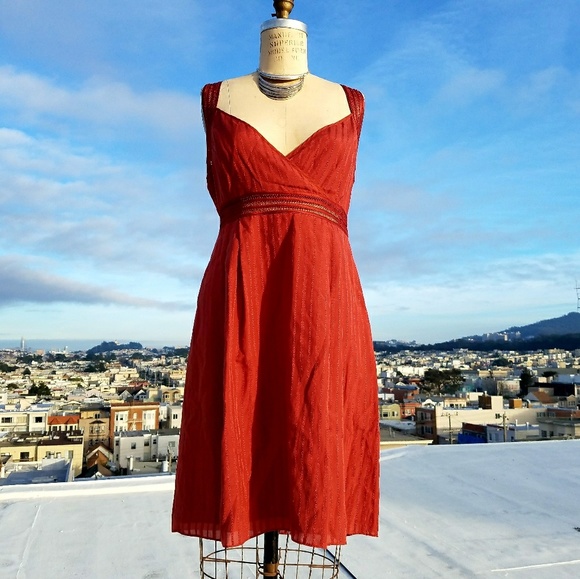 Cynthia Steffe Dresses & Skirts - Cynthia Steffe Rust Orange Party Dress, Sz 12
